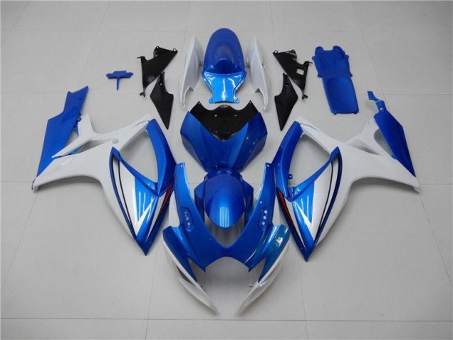 Azul Branco Abs Kits Completos Carenagem GSXR 600 / 750 K6 2006-2007