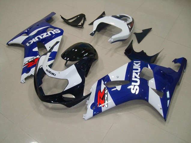 Azul Branco Abs Kits Completos Carenagem GSXR 750 K1 K2 K3 2001-2003 Azul Branco Abs Kits Completos Carenagem GSXR 750 K1 K2 K3 2001-2003