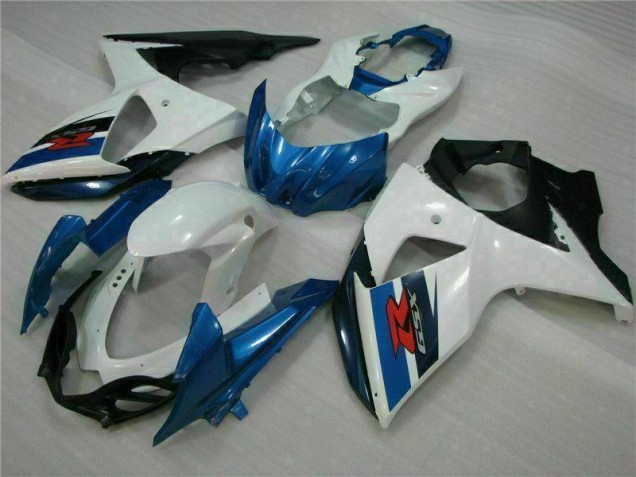 Azul Branco Abs Plásticos GSXR 1000 K9 2009-2016 Azul Branco Abs Plásticos GSXR 1000 K9 2009-2016