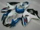 Azul Branco Abs Plásticos GSXR 1000 K9 2009-2016 Azul Branco Abs Plásticos GSXR 1000 K9 2009-2016