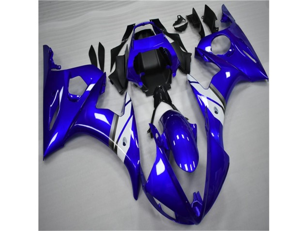 Azul Branco Abs Plásticos R6 2003-2005 Azul Branco Abs Plásticos R6 2003-2005