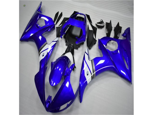 Azul Branco Abs Plásticos R6 2003-2005 Azul Branco Abs Plásticos R6 2003-2005
