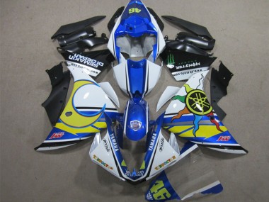 Azul Branco Amarelo 46 Carenagem R1 2012-2014
