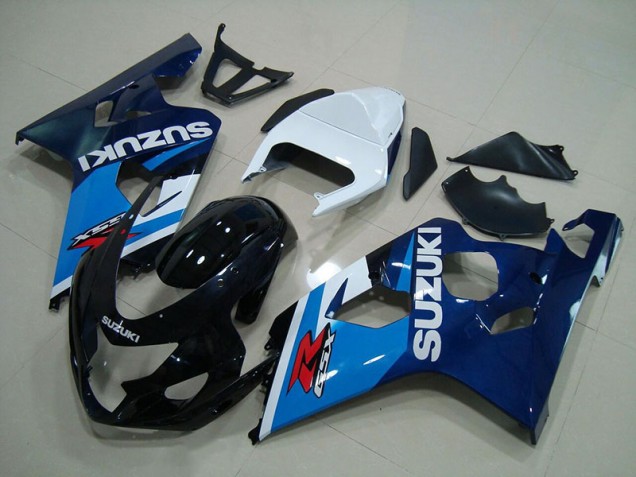 Azul Branco Carenagem GSXR 750 K4 2004-2005 Azul Branco Carenagem GSXR 750 K4 2004-2005