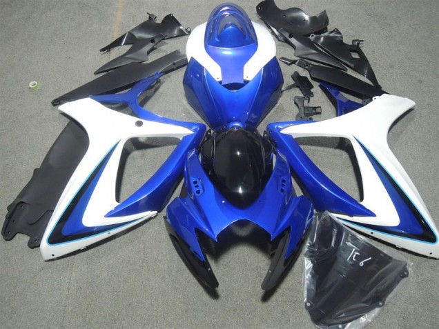 Azul Branco Carenagem ZX10R 2006-2007 Azul Branco Carenagem ZX10R 2006-2007
