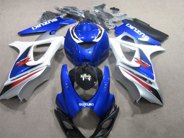 Azul Branco Carroçaria GSXR 1000 K7 2007-2008 Azul Branco Carroçaria GSXR 1000 K7 2007-2008