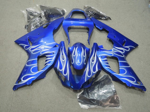 Azul Branco Chama Carenagem R1 2000-2001 Azul Branco Chama Carenagem R1 2000-2001