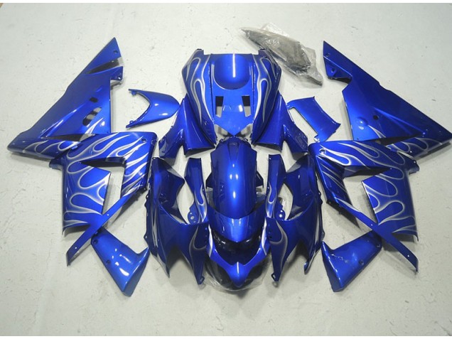 Azul Branco Chama Kits Carenagem ZX10R 2003-2005