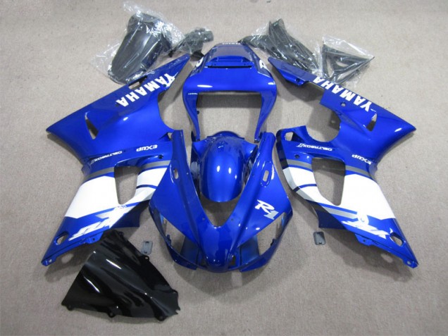 Azul Branco Decalque Carenagem R1 1998-1999 Azul Branco Decalque Carenagem R1 1998-1999