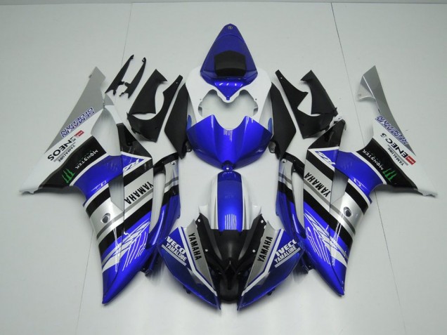 Azul Branco ENEOS Monster Carenagem R6 2017-2023 Azul Branco ENEOS Monster Carenagem R6 2017-2023