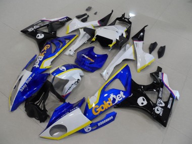 Azul Branco GoldBet Kits Completo Carenagem S1000RR 2009-2014