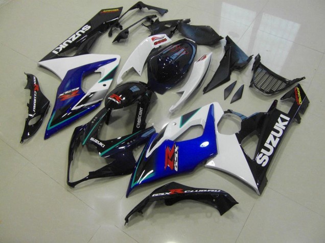 Azul Branco Kit Carenagem GSXR 1000 K5 2005-2006 Azul Branco Kit Carenagem GSXR 1000 K5 2005-2006