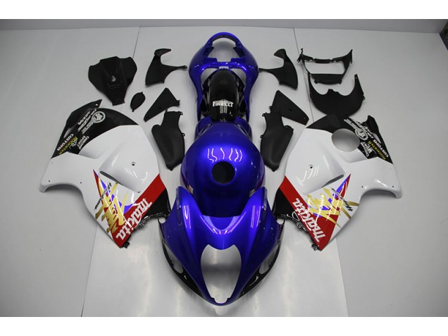 Azul Branco Kit Carenagem GSXR 1300 Hayabusa 1996-2007 Azul Branco Kit Carenagem GSXR 1300 Hayabusa 1996-2007