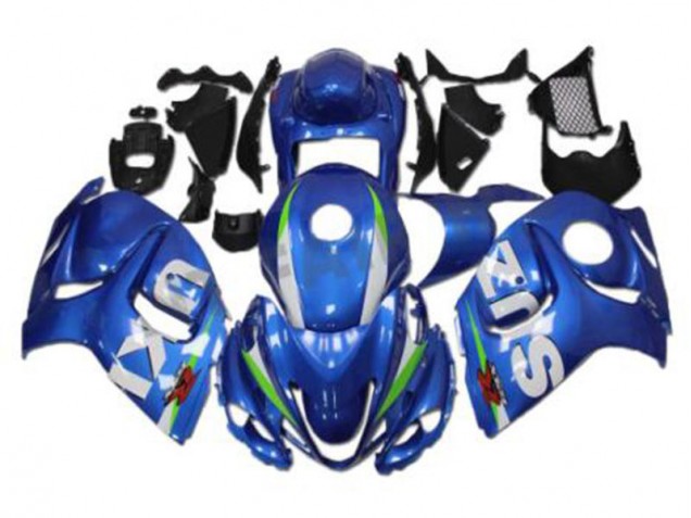 Azul Branco Kit Carenagem GSXR 1300 Hayabusa 2008-2019 Azul Branco Kit Carenagem GSXR 1300 Hayabusa 2008-2019