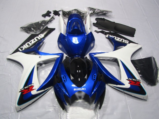 Azul Branco Kit Carenagem GSXR 600 K6 2006-2007