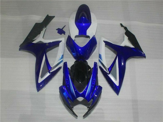 Azul Branco Kit Completo Carenagem GSXR 600 / 750 K6 2006-2007