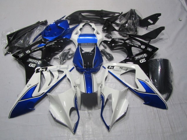 Azul Branco Kit Completo Carenagem S1000RR 2009-2014 Azul Branco Kit Completo Carenagem S1000RR 2009-2014