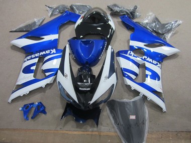 Azul Branco Kit Completo Carenagem ZX6R 2005-2006