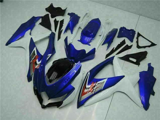Azul Branco Kits Carenagem GSXR 600 / 750 K8 2008-2010 Azul Branco Kits Carenagem GSXR 600 / 750 K8 2008-2010