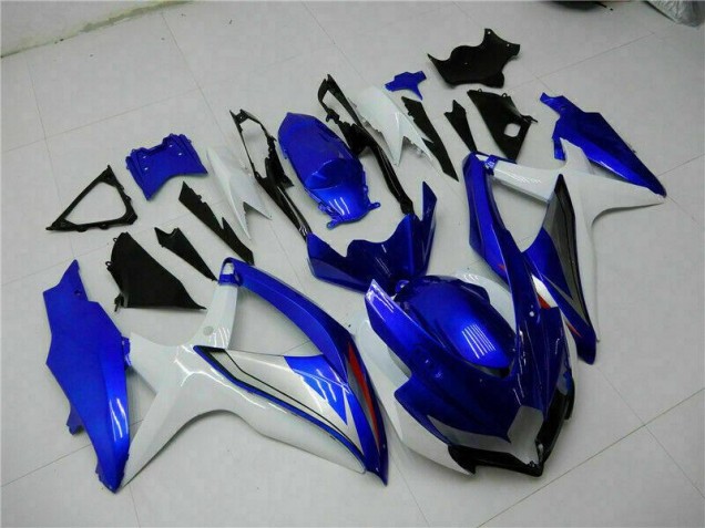 Azul Branco Kits Completo Carenagem GSXR 600 / 750 K8 2008-2010