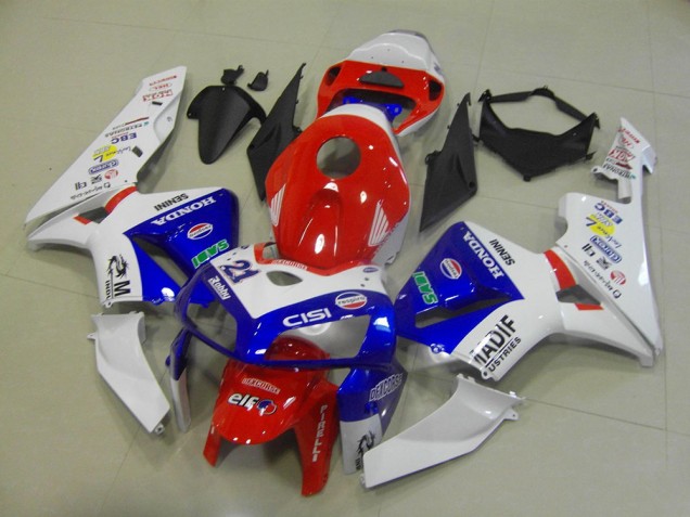 Azul Branco Madif Carenagem CBR 600RR 2005-2006 Azul Branco Madif Carenagem CBR 600RR 2005-2006