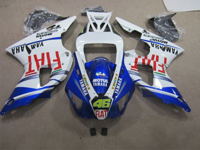 Azul Branco Motul Dunlop 46 Carroçaria R1 2009-2011 Azul Branco Motul Dunlop 46 Carroçaria R1 2009-2011