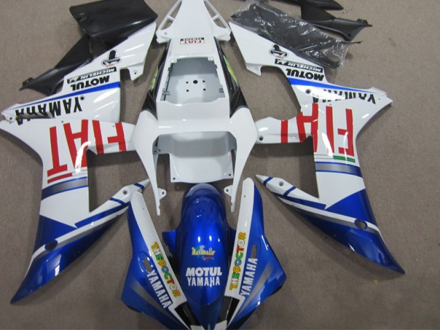 Azul Branco Motul Fiat Abs Kit Completos Carenagem R1 2002-2003 Azul Branco Motul Fiat Abs Kit Completos Carenagem R1 2002-2003