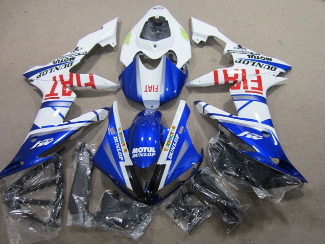 Azul Branco Motul Fiat Abs Kit Completos Carenagem R1 2004-2006 Azul Branco Motul Fiat Abs Kit Completos Carenagem R1 2004-2006