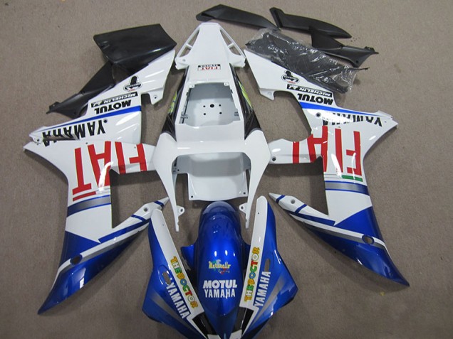 Azul Branco Motul Fiat Carenagem & Plástico R1 2004-2006 Azul Branco Motul Fiat Carenagem & Plástico R1 2004-2006