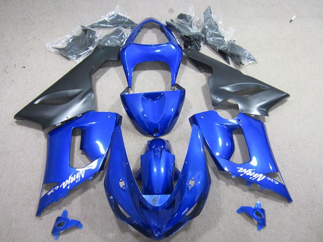 Azul Branco Ninja 636 Carenagem ZX6R 2005-2006