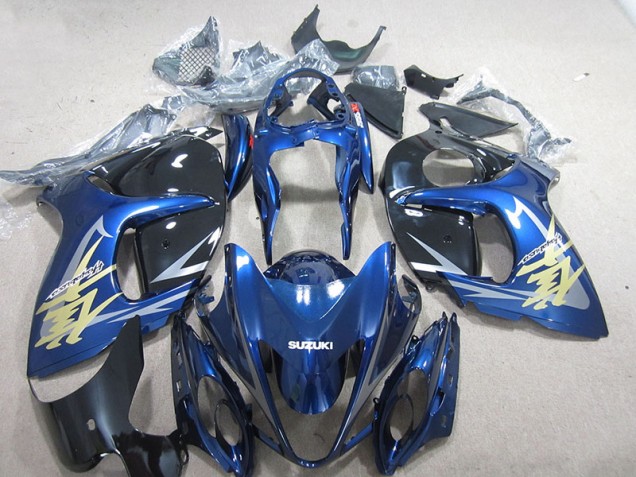 Azul Branco Ouro Decalque Carenagem GSXR 1300 Hayabusa 2008-2019 Azul Branco Ouro Decalque Carenagem GSXR 1300 Hayabusa 2008-2019
