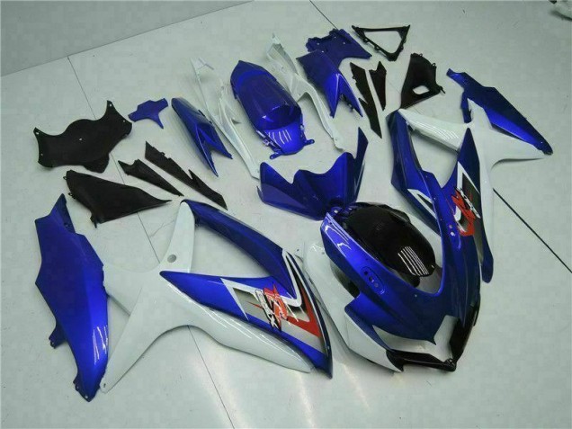 Azul Branco Plásticos GSXR 600 / 750 K8 2008-2010 Azul Branco Plásticos GSXR 600 / 750 K8 2008-2010