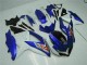 Azul Branco Plásticos GSXR 600 / 750 K8 2008-2010 Azul Branco Plásticos GSXR 600 / 750 K8 2008-2010