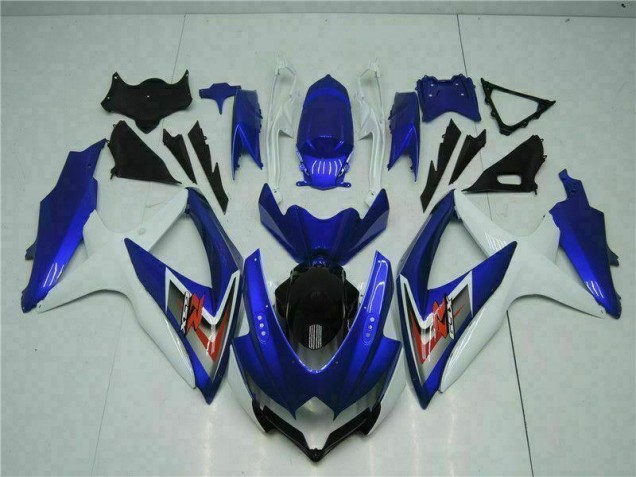 Azul Branco Plásticos GSXR 600 / 750 K8 2008-2010 Azul Branco Plásticos GSXR 600 / 750 K8 2008-2010