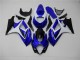 Azul Branco Preto Carenagem GSXR 1000 K7 2007-2008 Azul Branco Preto Carenagem GSXR 1000 K7 2007-2008