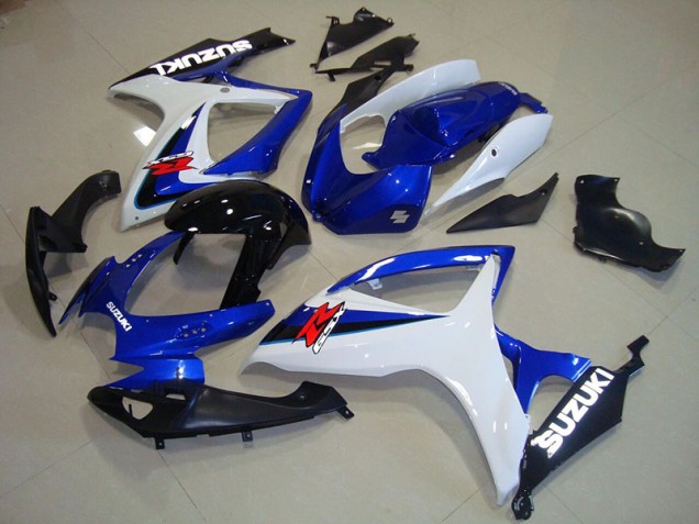 Azul Branco Preto Carenagem GSXR 750 K6 2006-2007