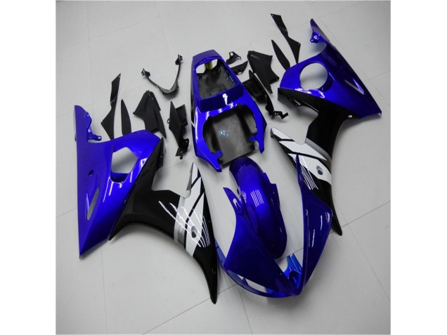 Azul Branco Preto Carenagem R6 2003-2005 Azul Branco Preto Carenagem R6 2003-2005