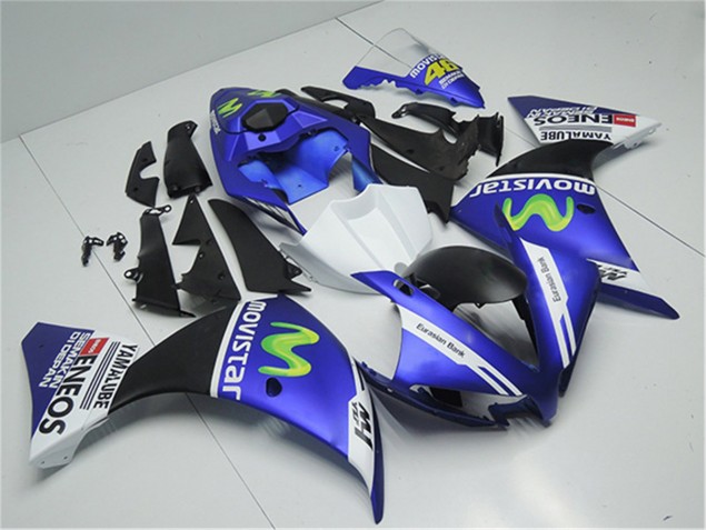 Azul Branco Preto Kit Carenagem R1 2012-2014 Azul Branco Preto Kit Carenagem R1 2012-2014