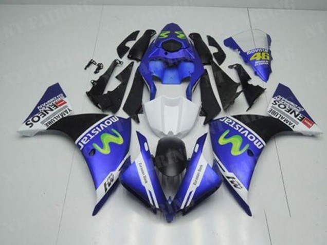 Azul Branco Preto Kit Carenagem R1 2012-2014 Azul Branco Preto Kit Carenagem R1 2012-2014