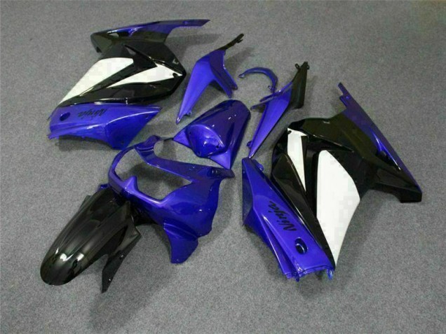 Azul Branco Preto Ninja Abs Plástico EX250 2008-2012 Azul Branco Preto Ninja Abs Plástico EX250 2008-2012