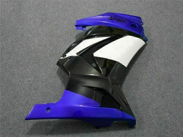 Azul Branco Preto Ninja Abs Plástico EX250 2008-2012 Azul Branco Preto Ninja Abs Plástico EX250 2008-2012
