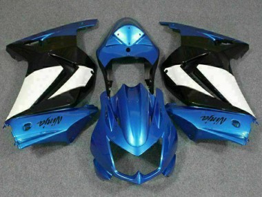Azul Branco Preto Ninja Abs Plásticos EX250 2008-2012
