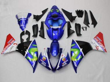 Azul Branco Preto Vermelho Carenagem R1 2015-2019
