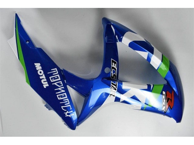Azul Branco Verde Carenagem GSXR 600 / 750 K8 2008-2010 Azul Branco Verde Carenagem GSXR 600 / 750 K8 2008-2010