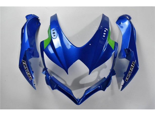 Azul Branco Verde Carenagem GSXR 600 / 750 K8 2008-2010 Azul Branco Verde Carenagem GSXR 600 / 750 K8 2008-2010