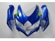 Azul Branco Verde Carenagem GSXR 600 / 750 K8 2008-2010 Azul Branco Verde Carenagem GSXR 600 / 750 K8 2008-2010