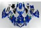 Azul Branco Verde Carenagem GSXR 600 / 750 K8 2008-2010 Azul Branco Verde Carenagem GSXR 600 / 750 K8 2008-2010