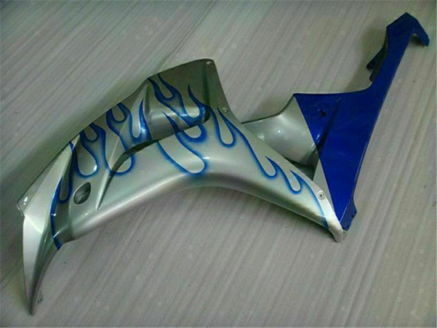 Azul Chama Prata Carenagem CBR 1000RR 2006-2007 Azul Chama Prata Carenagem CBR 1000RR 2006-2007