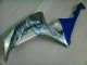 Azul Chama Prata Carenagem CBR 1000RR 2006-2007 Azul Chama Prata Carenagem CBR 1000RR 2006-2007