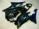 Azul Chama Preto Carenagem R6 2008-2016 Azul Chama Preto Carenagem R6 2008-2016